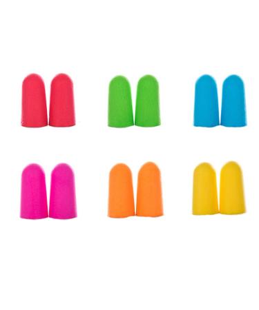 6 Pairs Box Earplugs Colorful Sleeping Earplugs Sleep Anti-Noise Earplugs for Workplace Sleep Concert Gig Musician Earnitus and Noise Reduction Including Flying