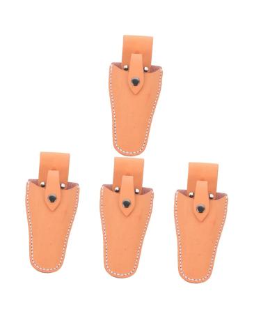 Minkissy 3 piece of garden shears belt bag garden tool cover hairdressing scissors bags leather sheath belt bag holster bunger holster leather scissors garden scissors 21x9.5x5cmx4pcs orangeex4stk