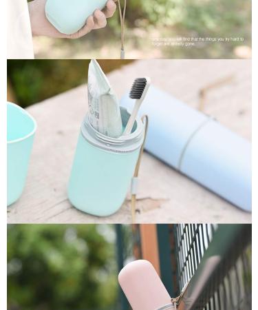 Jackwish Travel Water Cup Set - Creative Toothbrush Holder for Camping Travel & Home - Green | Ideal for Toothbrushes & Toothpaste - Buy Online on GoSupps.com