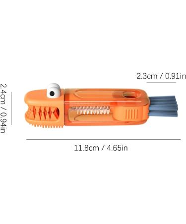 Gohemsun Multifunctional Cleaning Brush Cup Lid Cleaning Brush Set | Tiny Bottle Cup Lid Brush Cleaning Brush | Multifunctional Grout Cleaning Brush for Grout Home Nursing Bottle Sunset Red - Buy Online on GoSupps.com