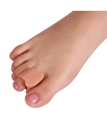 Grey Silicone Gel Toe Separator Straightener for Hallux Valgus Relief - Foot Care Tool - Buy Online on GoSupps.com