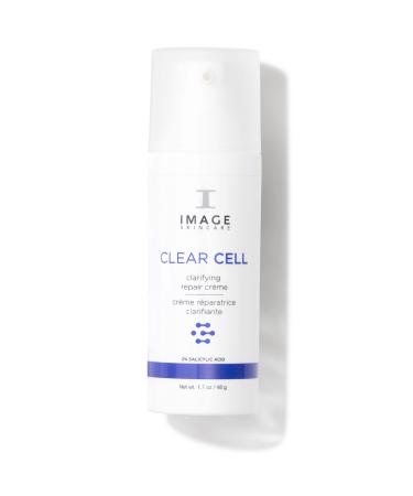 IMAGE Skincare, CLEAR CELL Clarifying Repair Cr me, Face Night Cream Gel Moisturizer for Oily Prone Skin 1.7 Ounce (Pack of 1)