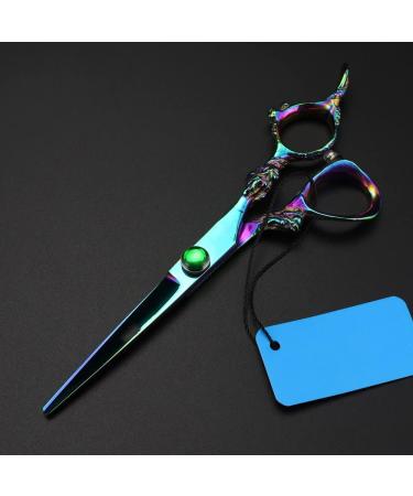 Hair Cutting Scissors 6 Inch Professional Japan 440c Steel Green Dragon Handle Hair Scissors Cutting Barber Haircut Thinning Shears Hairdresser Scissors Set - Buy Online on GoSupps.com