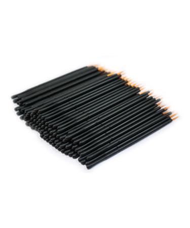 FOMIYES 50pcs White Eyeliner Pencil Gel Eyeliner Pot Eyeliner Eye Shadow Brush Liquid Thin Angle 10X0.5cm Orange