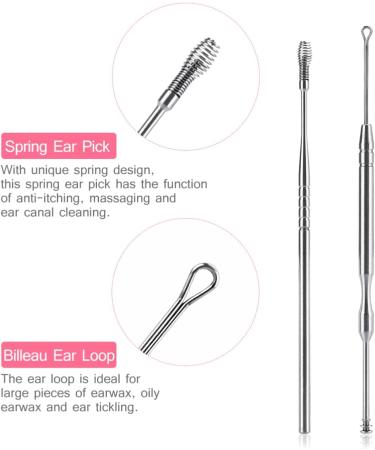 Healifty 6 Pcs Ear Wax Removal Kit - Ear Spoon Set for Ear Cleaning - Buy Online on GoSupps.com