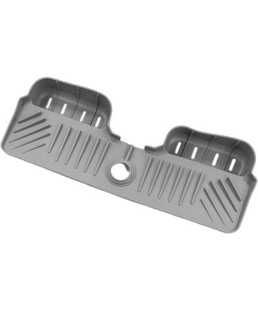 GAOSHA Kitchen Sink Splash Guards Drying Rack and Soap Holder Kitchen Sink Supply Faucet Splash Mats Bathroom Light Gray - Buy Online on GoSupps.com