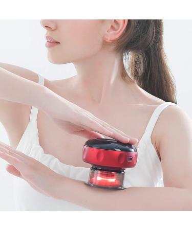 Electric Cupping Therapy Massager - Portable USB Rechargeable & Adjustable Massage Tool in Red - Buy Online on GoSupps.com