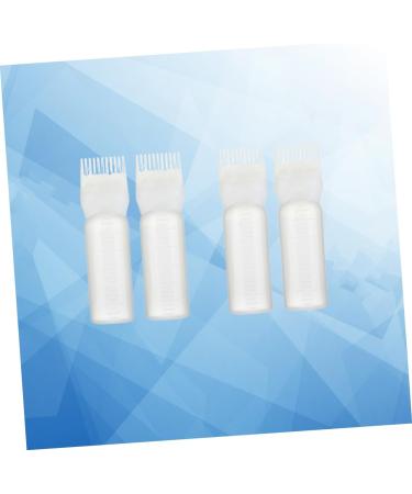 Healeved 4 pi ces Bouteille Applicateur de Capillaire Flacon de Coloration pour Salon Bouteille de Rin age Outil de Coiffeur Blanc - Buy Online on GoSupps.com