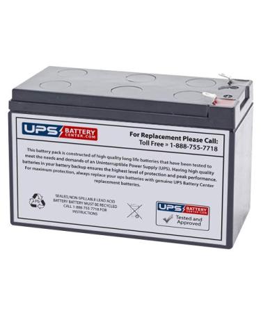 UPSBatteryCenter Compatible Replacement Battery 12V 7.2Ah F2 Terminals for Tripp Lite OmniSmart 900VA LCD OMNI900LCD