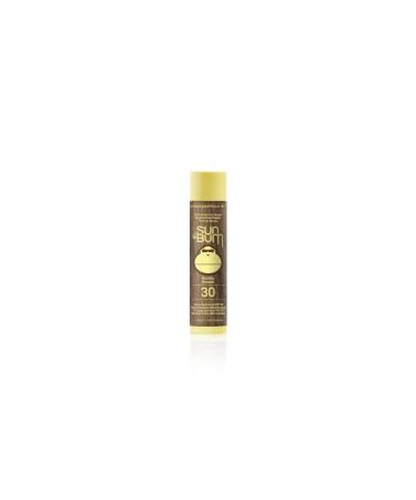 Sun Bum Lip Balm Banana SPF 30 1 Count Broad Spectrum UVA/UVB Protection Hypoallergenic Paraben Free Gluten Free Vegan