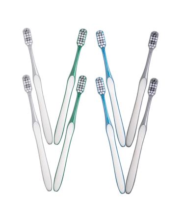 Gatuida 8st toothbrush to reduce tooth spots travel toothbrushes Camping toothbrush tooth cleaning made of plastic portable tooth for teeth clean manual small toothbrush travel pp