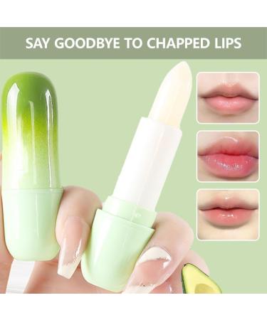 Hydrating Moisturizing Lipstick Lip Balms Stick Anti Cracked Lip Oil Natural Lipstick Base Moisturizer for Women Girls Avocado - Buy Online on GoSupps.com