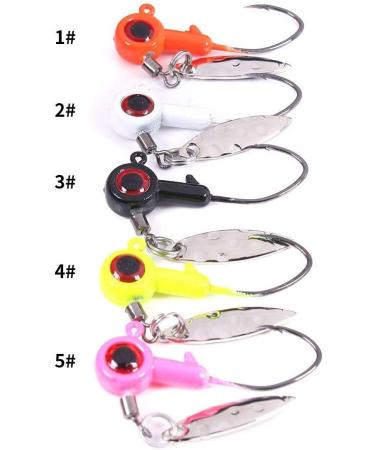25PCS 1/8 oz Painted Jig Heads with Eye Ball Hooks for Bass/Crappie Fishing - Buy Online on GoSupps.com