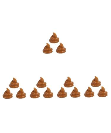 NOLITOY 15 pcs Simulation Poop Halloween Party Favor Prank Toy Decompression Toy Artificial Poops Halloween Party Accessories Prank Plaything Fake cat Rubber Party Supplies Child Elastic Khakix5pcs 7.5x6.5cmx5pcs
