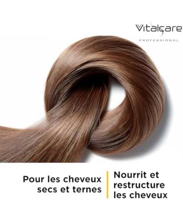 Vitalcare | Nutritive - Nourishing and Restructuring Hair Mask Treatment for Dry and Dull Hair with Vegetable Ceramides and Panthenol 4 x 500 ml - Buy Online on GoSupps.com