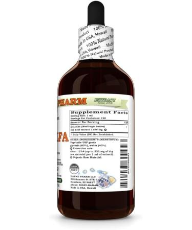Alfalfa Alcohol-Free Liquid Extract Organic Alfalfa (Medicago Sativa) Dried Leaf Glycerite Hawaii Pharm Natural Herbal Supplement 4 oz - Buy Online on GoSupps.com
