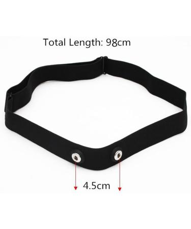 TAOPE Elastic Sports Heart Rate Monitor | Adjustable Chest Strap & CooSpo Original HRM Belt - Black | International Shipping Available - Buy Online on GoSupps.com