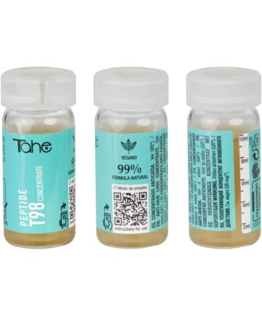 Tahe Peptide T98 Vegan Densifying Anti-Hair Loss Concentrate with Multi-Peptides 99% Natural Formula 6 x 10 ml - Buy Online on GoSupps.com