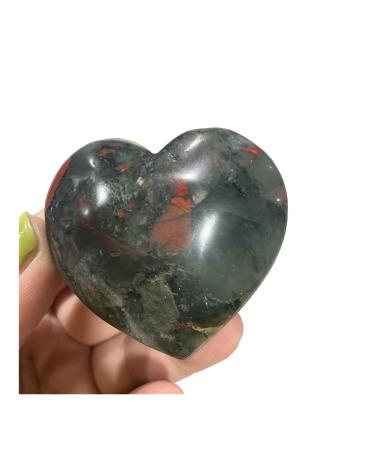 for Quality Natural Blood Stone Heart Crystal Quartz Ore Gemstone for Home Decor Raw Stones and Minerals dingchi Stone Mineral Specimen 45-50mm