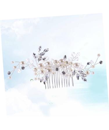 Ipetboom Bride Comb Tiara Bridal Hair Comb Wedding Hair Comb Bride Hair up Crystal Bandanas - Buy Online on GoSupps.com