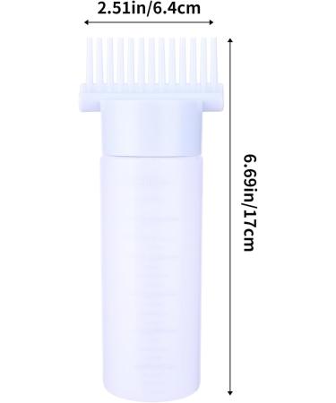 Root Comb Applicator Bottle 6oz - Hair Oil & Dye Applicator Brush with Graduated Scale - Buy Online on GoSupps.com