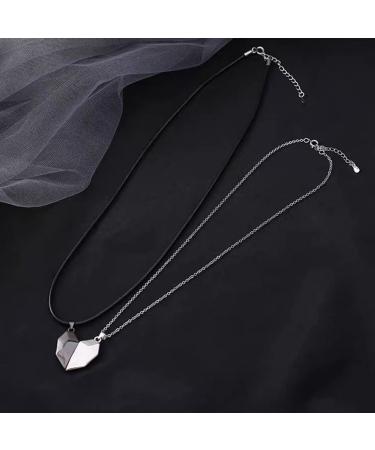 Couple Magnetic Chain Necklaces - Romantic Gifts for Her & Him | 2 Paired Necklaces for Valentine's Day Christmas & Anniversaries - Buy Online on GoSupps.com