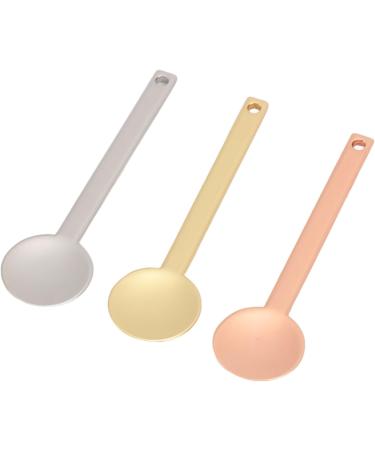 Metal Cosmetic Spatula Round Head Lightweight Spoon for Cream Mask Makeup - Buy Online on GoSupps.com