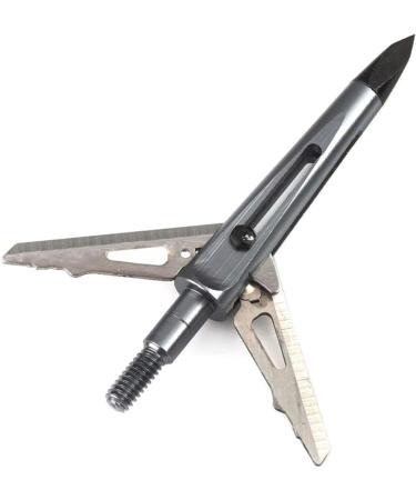 JIANZD 3 Blades Hunting Broadhead 100 Grain Arrow Heads - 6Pcs Silvery Kill-B Compatible with Traditional & Compound Bows - Buy Online on GoSupps.com