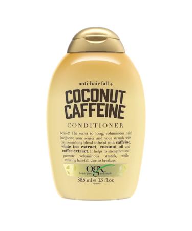 OGX Anti-Hair Fall + Coconut Caffeine Strengthening Conditioner with Caffeine  Coconut Oil & Coffee Extract  13 Fl Oz - Buy Online on GoSupps.com
