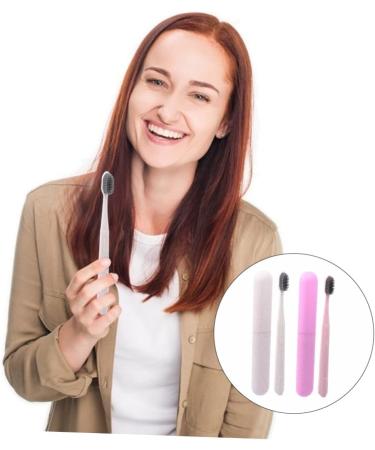 Minkissy 2-in-1 Party Toothbrush Set - Long Handle Toothbrush & Gum Care Tool | Ultra Soft 1 Pack Sorted Colors for Optimal Oral Health - Buy Online on GoSupps.com