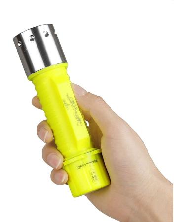 2 Pack NAKCNM Diving Flashlight Set - Rechargeable, Super Bright, IPX8 Waterproof with Charger | Ideal for Underwater Scuba Diving and Outdoor Activities - Buy Online on GoSupps.com