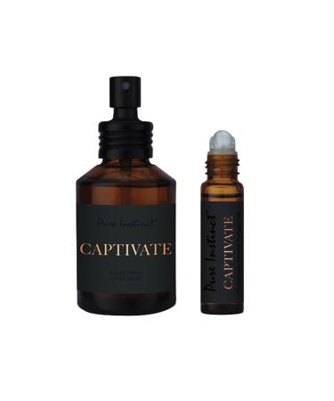 Men's Pheromone Perfume Set - Bold Scent & Enhanced Attraction - Perfume & Roll-On Oil - Gifts for Him (Captivate)