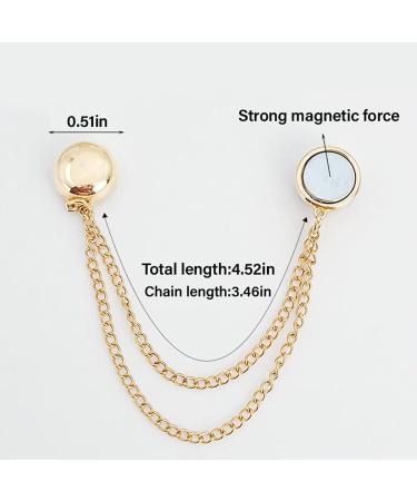 Multi-Function Magnetic Clothing Clips Multi-Purpose Magnetic Pinless Brooch for Women Clothes Hijab Pins Decorate Powerful Hijab Magnets with Chain (Rose Gold 1 Pair) Rose Gold 1 pair - Buy Online on GoSupps.com