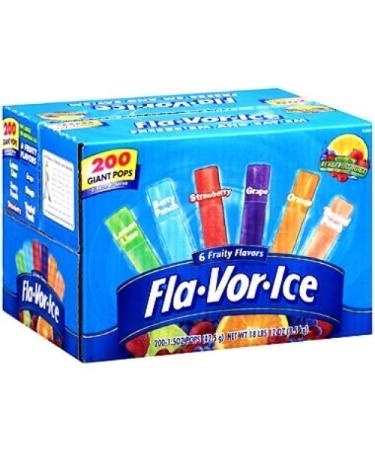 Flavor Ice Assorted Freezer Pops , 200 CT