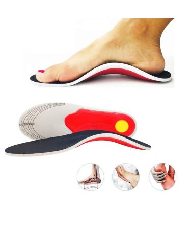 Arch Support Orthopedic Insoles Insoles for Men and Women Shock Absorption Comfortable Insoles Shoe Inserts Insoles for Flat Feet Feet Pain Plantar Fasciitis Insoles Over Pronation (Small)