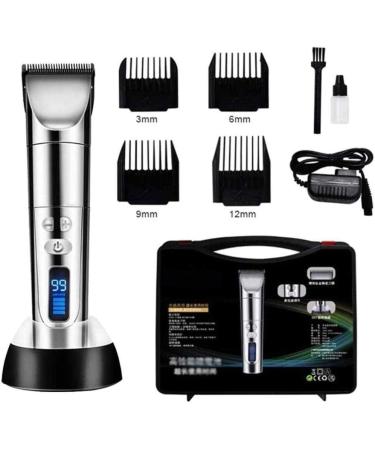 Professional Cordless Hair Clippers for Men | Titanium & Ceramic 3 Speed Settings & LCD Display - Perfect for Barbers - Buy Online on GoSupps.com