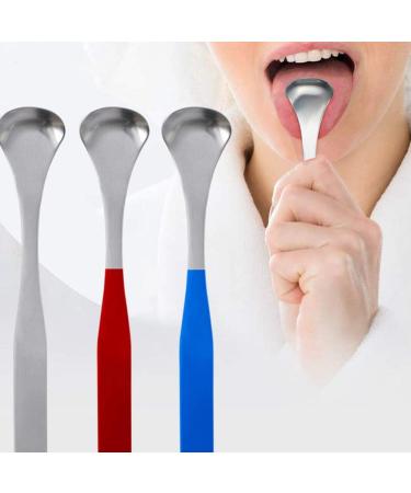 Healifty Adults Tongue Scraper 3pcs - Metal Tongue Cleaner for Bad Breath - Oral Care Beauty Tools - Buy Online on GoSupps.com