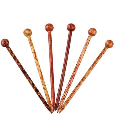 Handmade Wooden Hair Sticks for Women - Hellery 4 Pack Hairpin Fashion Accessories - Buy Online on GoSupps.com