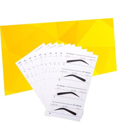 NOLITOY 10pcs Eyebrow Shaping Stencils Eyebrowhack Eyebrow Template Stencils Eyebrow Card Tool Eyebrow Shape medium As Shown - Buy Online on GoSupps.com