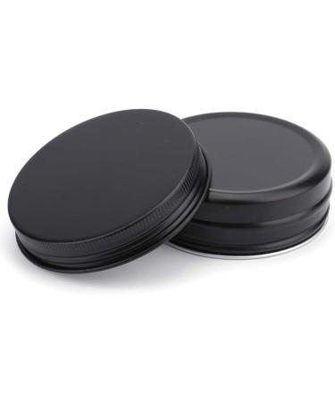 Foraineam 48 Pack 2 oz Matte Black Lip Balm Tin Cans with Screw Lid - Buy Online on GoSupps.com