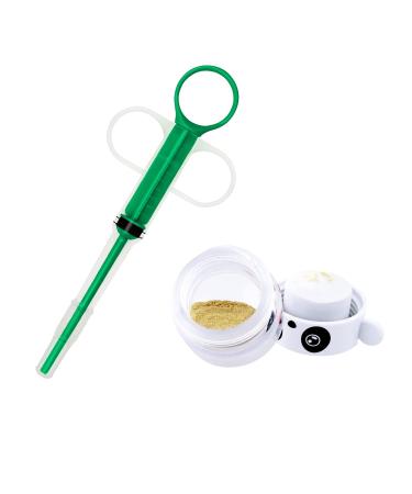 Giiiiump Pet's Medicine Feeder Syringe with Pill Gun and Pill Cutter Water and Milk Feeder Medicine Shooter, Cat Dog Silicone Syringe Pill Dispenser Plastic Reusable Pet Feeding Kit  Pill Gun+Syringe+Crusher