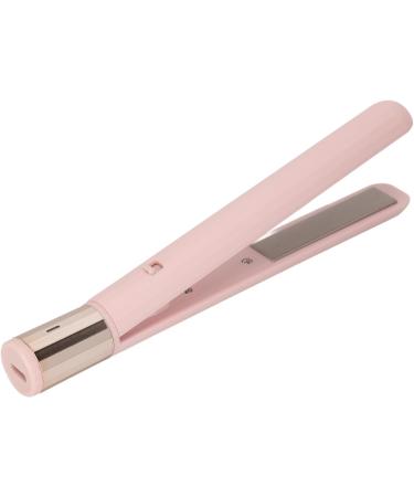 Mini Hair Straightener 2 in 1 - Portable USB Flat Iron & Curler - Adjustable Temperature - Perfect for Travel & Dormitory - Cute Pink Design - Buy Online on GoSupps.com