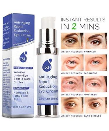 Rapid Reduction Eye Cream - Visibly Erase Wrinkles, Bags & Dark Circles in 120 Seconds - Hydrating & Lifting Formula - 0.34oz - Buy Online on GoSupps.com