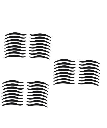 PLAFOPE 240 Pairs Double Eyelid Tape Smoky Eyeliner Stickers Reusable Sticker Eyeliner Adesivo Crease Black