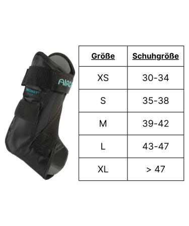 Aircast AirGo Ankle Splint - Maximum Comfort & Stability for Quick Recovery | XS Size Left/Right - 1 Piece - Buy Online on GoSupps.com