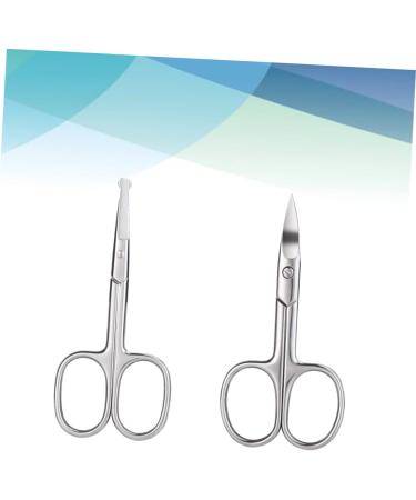 Beaupretty 2pcs Nose Hair Trimmer & Eyebrow Scissor Set - Precision Grooming Tool for Men & Women - Buy Online on GoSupps.com