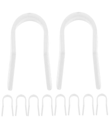 Mobestech Lot de 10 Pinces Correctrices de Forme du Nez en Plastique Support en U pour Affiner et Redresser L'Ar te Nasale Accessoire de Beaut Pratique Usage Quotidien et Photo