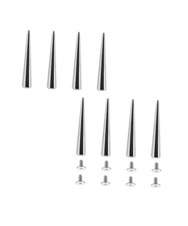 Lurrose 16 Pcs DIY Rivet Accessories Nail DIY Craft Cool Rivets Punk DIY Spike Studs Work Spikes Conical