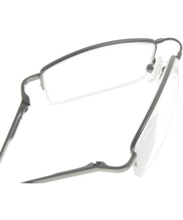 Eyekepper Half-Rim Reading Glasses - Flex Memory Titanium Bendable - Gunmetal +2.00 for Men & Women | International Shipping - Buy Online on GoSupps.com