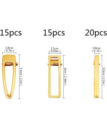 50 Metal Alligator Hair Clips - DIY Hair Accessories & Golden Duck Beak Clips - Perfect for Acrylic Resin Projects - Buy Online on GoSupps.com
